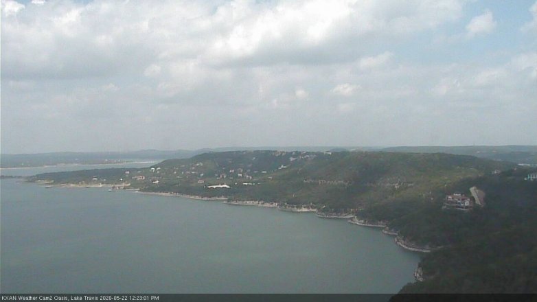 Lake Travis webcam, May 22, 2020 12:25 PM CT
