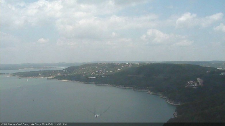 Lake Travis webcam, May 22, 2020 12:45 PM CT