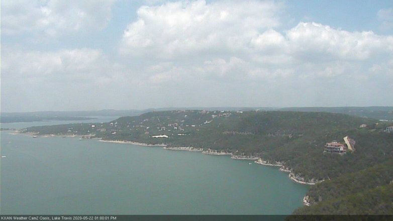 Lake Travis webcam, May 22, 2020 1:00 PM CT