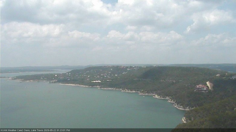 Lake Travis webcam, May 22, 2020 1:25 PM CT
