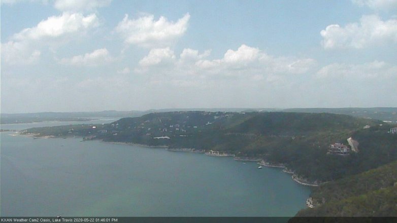 Lake Travis webcam, May 22, 2020 1:45 PM CT