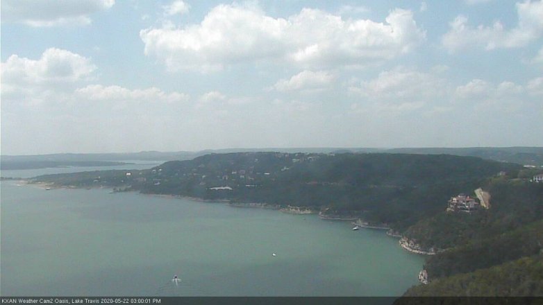 Lake Travis webcam, May 22, 2020 3:00 PM CT