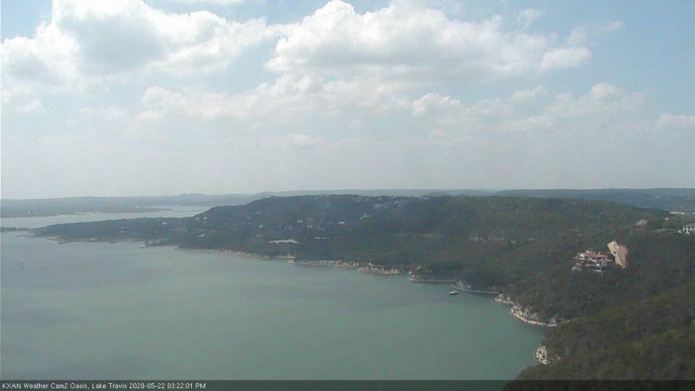 Lake Travis webcam, May 22, 2020 3:25 PM CT