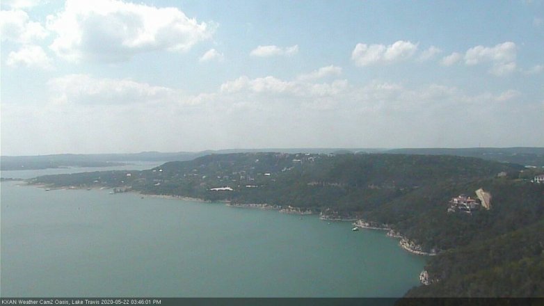 Lake Travis webcam, May 22, 2020 3:45 PM CT