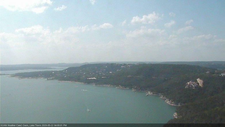 Lake Travis webcam, May 22, 2020 4:00 PM CT