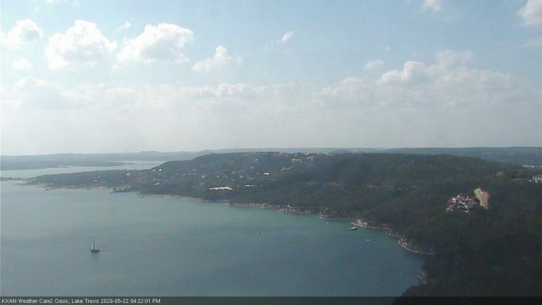 Lake Travis webcam, May 22, 2020 4:25 PM CT