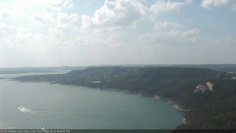 Lake Travis webcam, May 22, 2020 4:45 PM CT