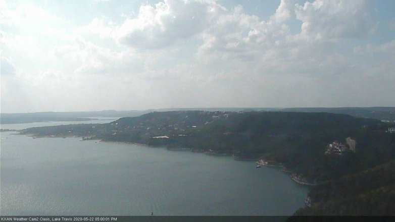 Lake Travis webcam, May 22, 2020 5:00 PM CT