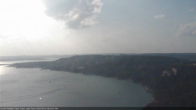 Lake Travis webcam, May 22, 2020 6:25 PM CT