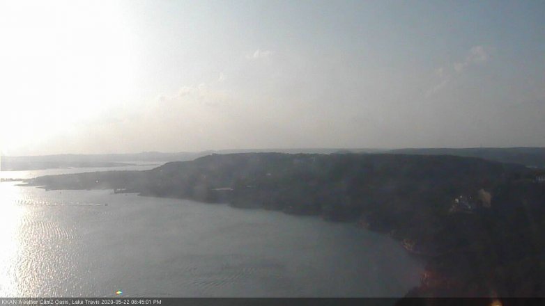 Lake Travis webcam, May 22, 2020 6:45 PM CT