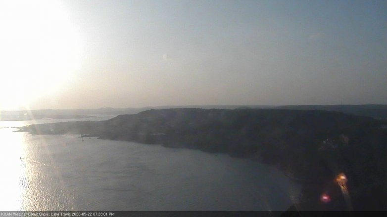 Lake Travis webcam, May 22, 2020 7:25 PM CT