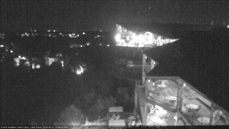 Lake Travis webcam, May 22, 2020 10:00 PM CT