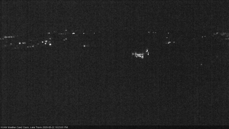 Lake Travis webcam, May 22, 2020 10:25 PM CT