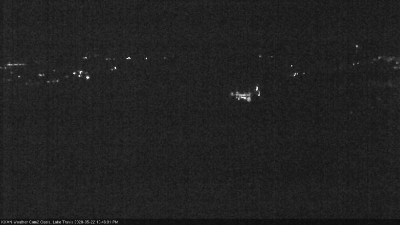 Lake Travis webcam, May 22, 2020 10:45 PM CT