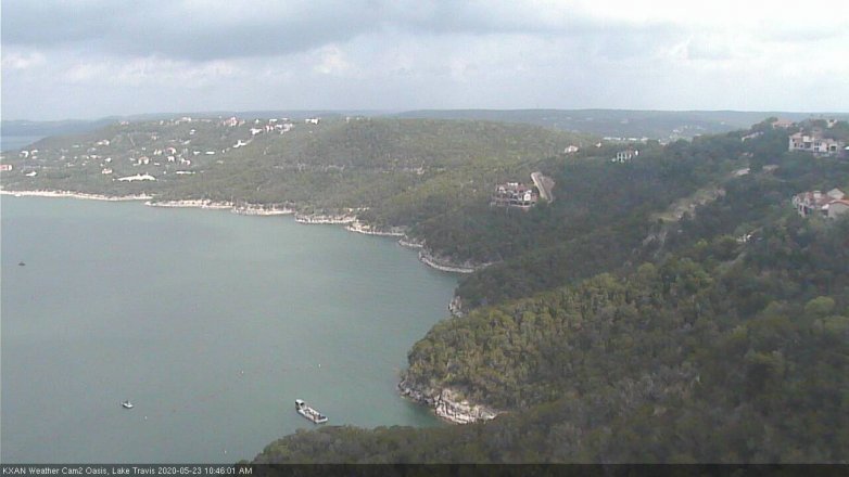 Lake Travis webcam, May 23, 2020 10:45 AM CT