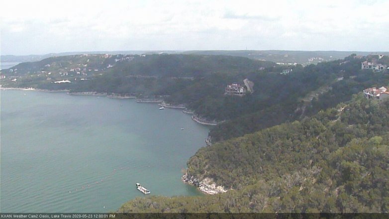 Lake Travis webcam, May 23, 2020 12:00 PM CT