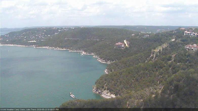 Lake Travis webcam, May 23, 2020 1:00 PM CT