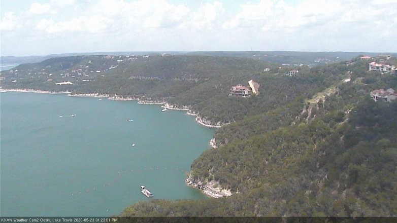 Lake Travis webcam, May 23, 2020 1:25 PM CT