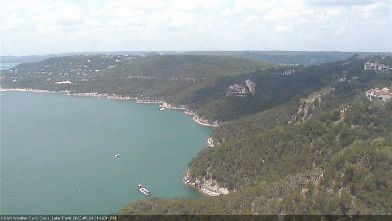 Lake Travis webcam, May 23, 2020 1:45 PM CT