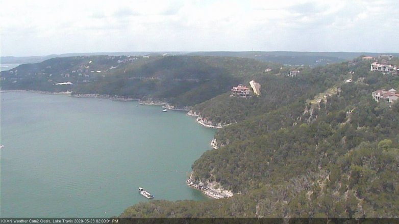 Lake Travis webcam, May 23, 2020 2:00 PM CT