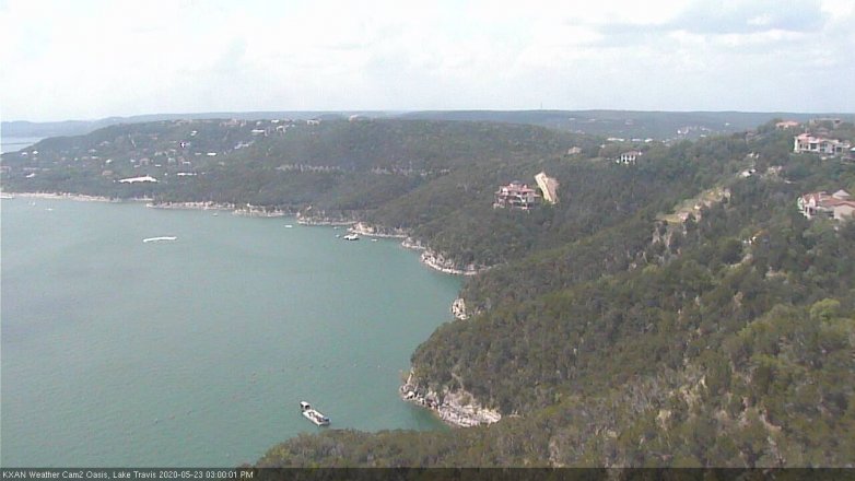 Lake Travis webcam, May 23, 2020 3:00 PM CT