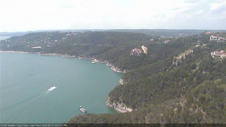 Lake Travis webcam, May 23, 2020 3:25 PM CT