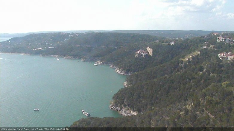 Lake Travis webcam, May 23, 2020 4:45 PM CT