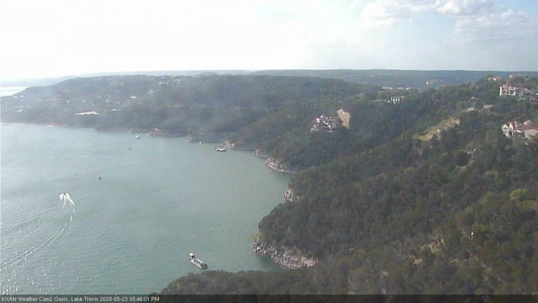 Lake Travis webcam, May 23, 2020 5:45 PM CT