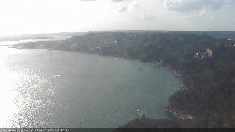 Lake Travis webcam, May 23, 2020 6:25 PM CT
