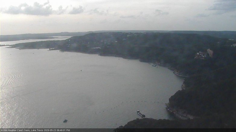 Lake Travis webcam, May 23, 2020 6:45 PM CT