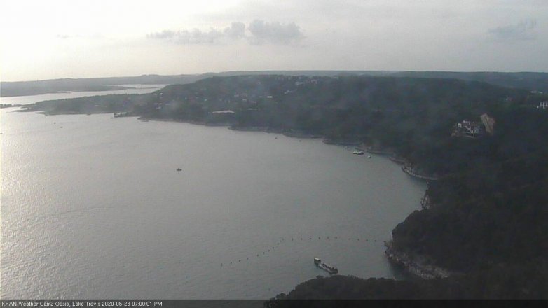Lake Travis webcam, May 23, 2020 7:00 PM CT