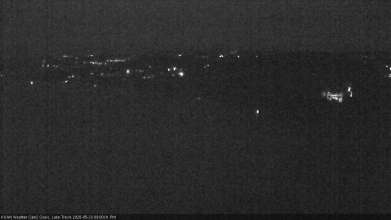 Lake Travis webcam, May 23, 2020 9:00 PM CT