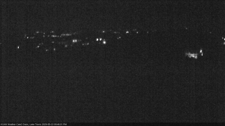Lake Travis webcam, May 23, 2020 9:45 PM CT