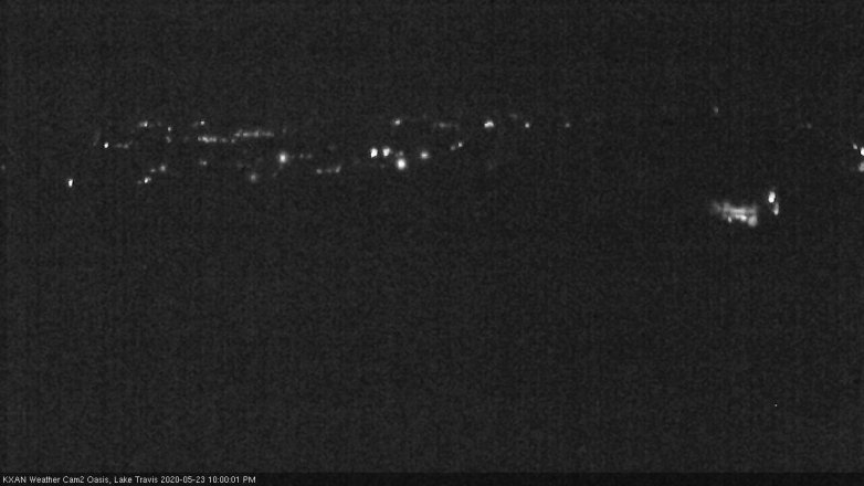 Lake Travis webcam, May 23, 2020 10:00 PM CT
