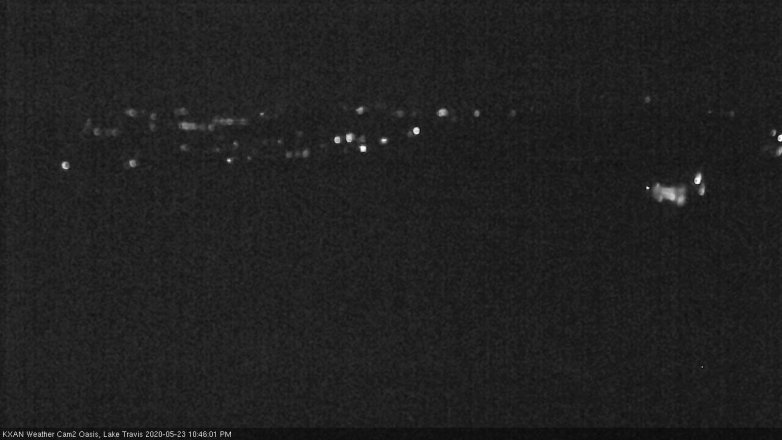 Lake Travis webcam, May 23, 2020 10:45 PM CT