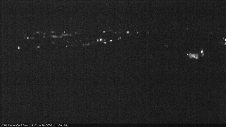 Lake Travis webcam, May 23, 2020 11:00 PM CT