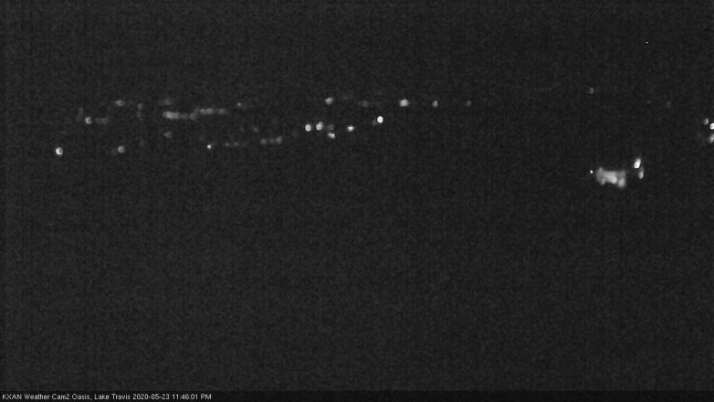 Lake Travis webcam, May 23, 2020 11:45 PM CT
