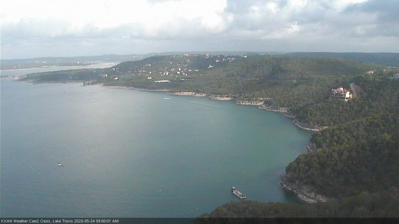 Lake Travis webcam, May 24, 2020 9:00 AM CT