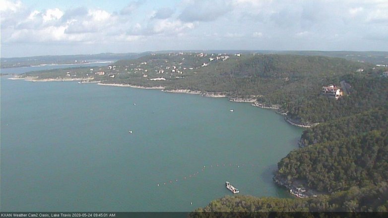 Lake Travis webcam, May 24, 2020 9:45 AM CT