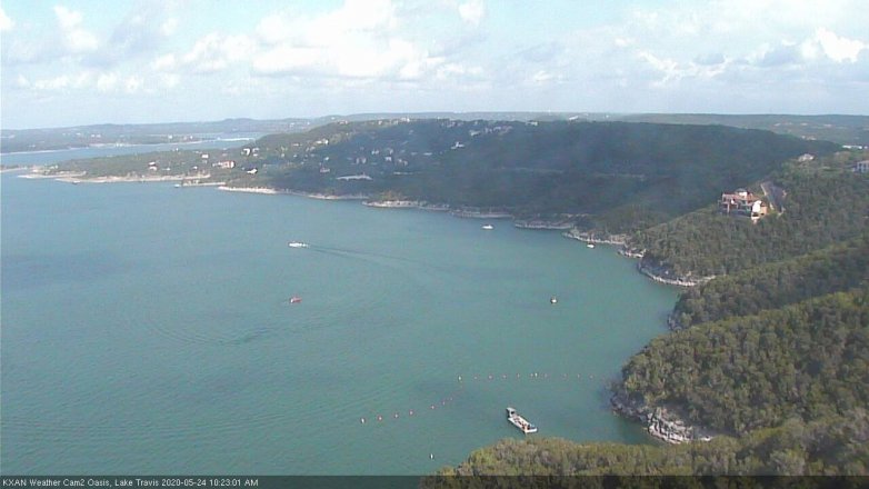 Lake Travis webcam, May 24, 2020 10:25 AM CT