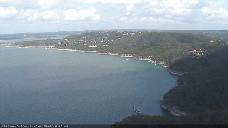 Lake Travis webcam, May 24, 2020 10:45 AM CT