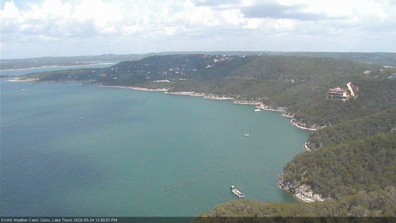 Lake Travis webcam, May 24, 2020 12:00 PM CT