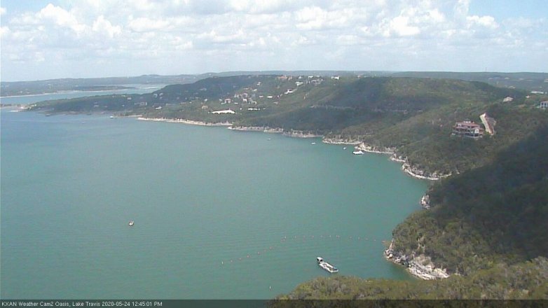 Lake Travis webcam, May 24, 2020 12:45 PM CT