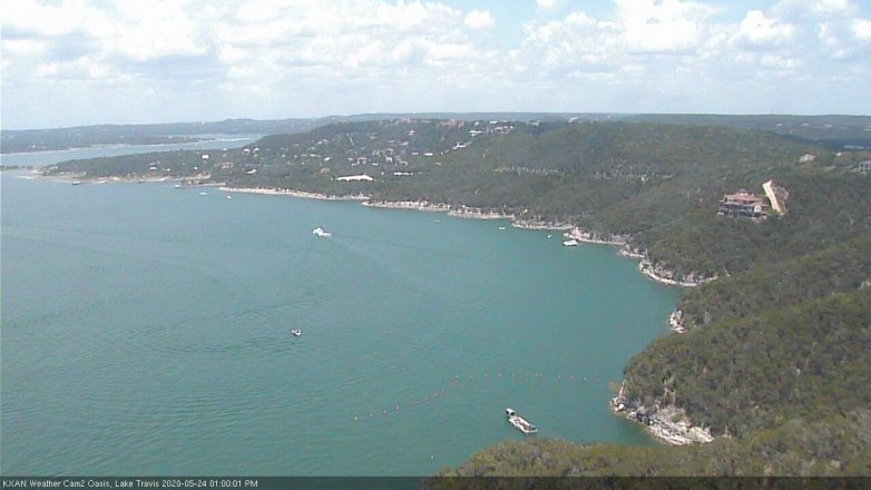 Lake Travis webcam, May 24, 2020 1:00 PM CT