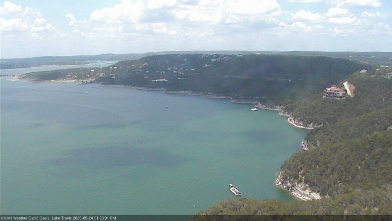 Lake Travis webcam, May 24, 2020 1:25 PM CT
