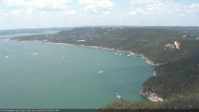 Lake Travis webcam, May 24, 2020 2:00 PM CT