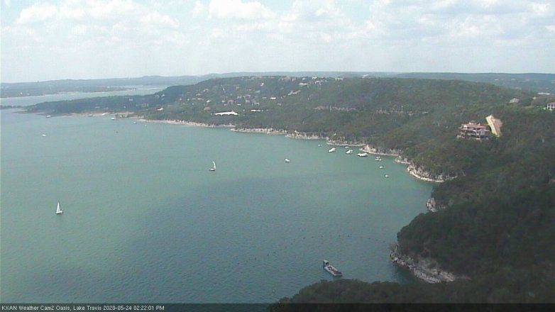 Lake Travis webcam, May 24, 2020 2:25 PM CT