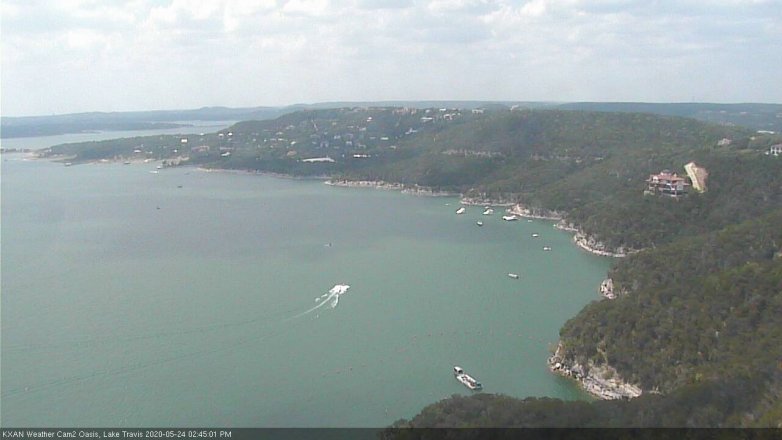 Lake Travis webcam, May 24, 2020 2:45 PM CT