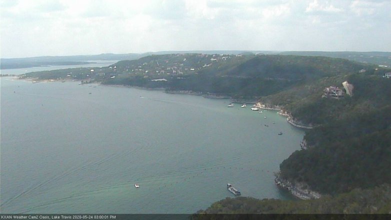 Lake Travis webcam, May 24, 2020 3:00 PM CT
