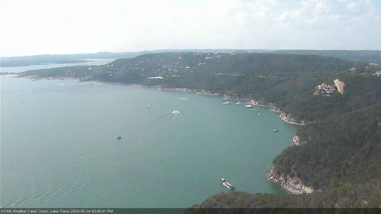 Lake Travis webcam, May 24, 2020 3:45 PM CT
